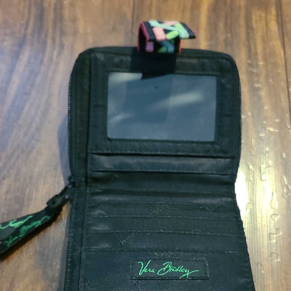 Vera Bradley Black Floral Wallet - Picture 4 of 8
